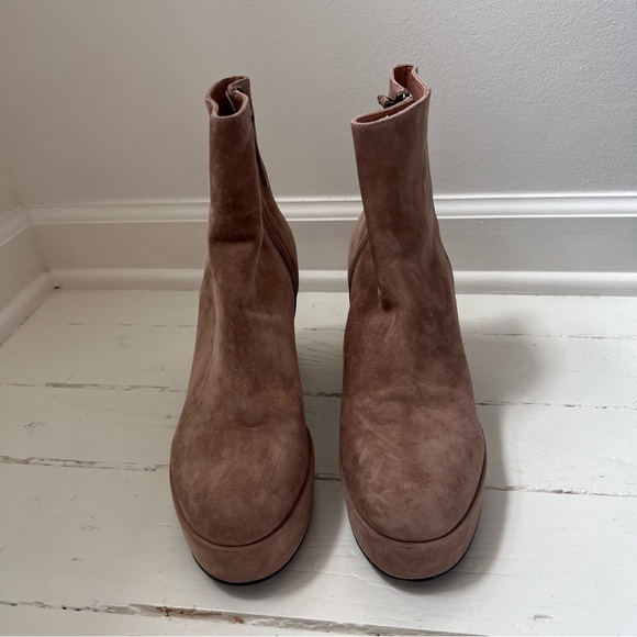 Bibi Lou Platform Ankle Boots in Beige - Size 40 - Picture 4 of 7